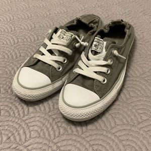 Converse Grey Slip-ons Size 7